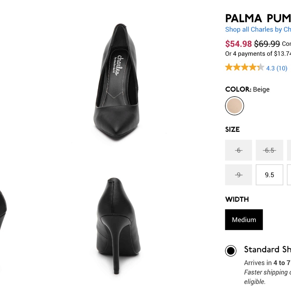 Charles David Palma Pumps - Nude - Picture 4 of 4